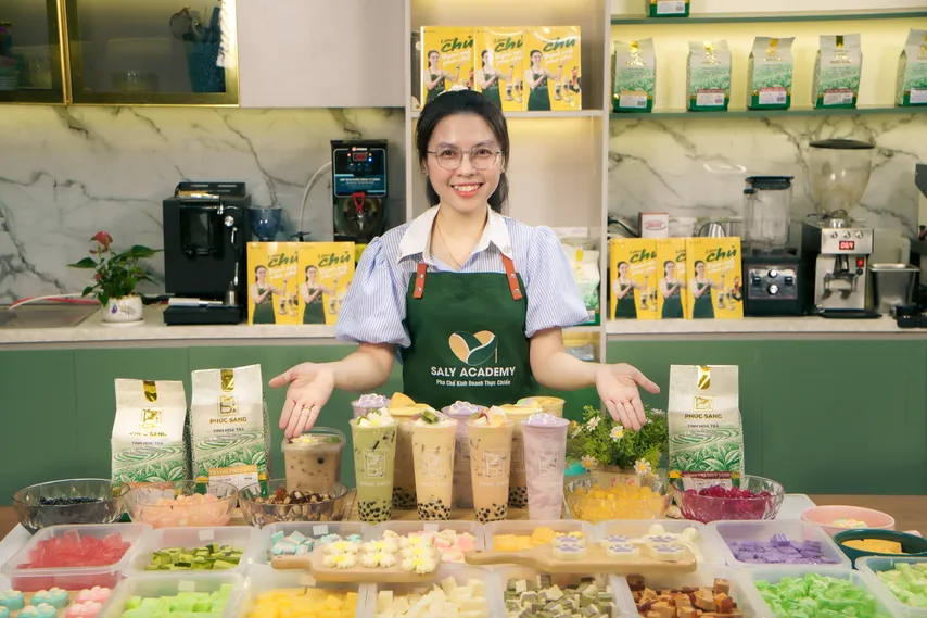 Ly trà sữa kem trứng nướng chuẩn vị quán