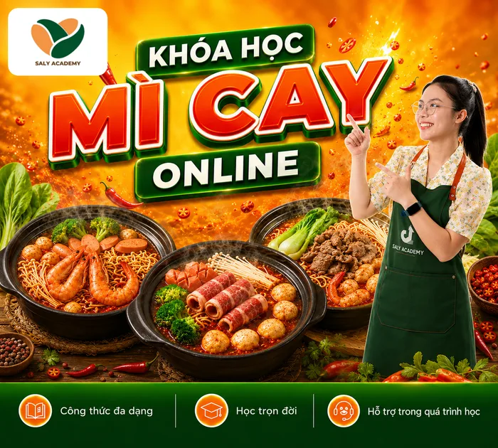 Khóa Mỳ Cay online: các nồi mì cay hải sản, thịt bò và nấm