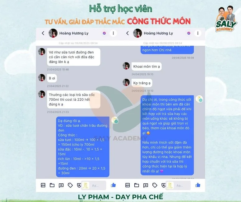 Hỗ trợ giải đáp công thức